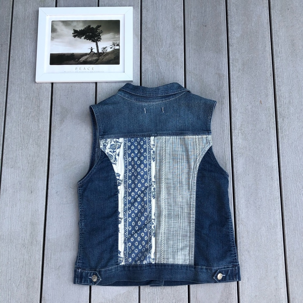 NINE WEST Vintage America Collection Denim Vest, S